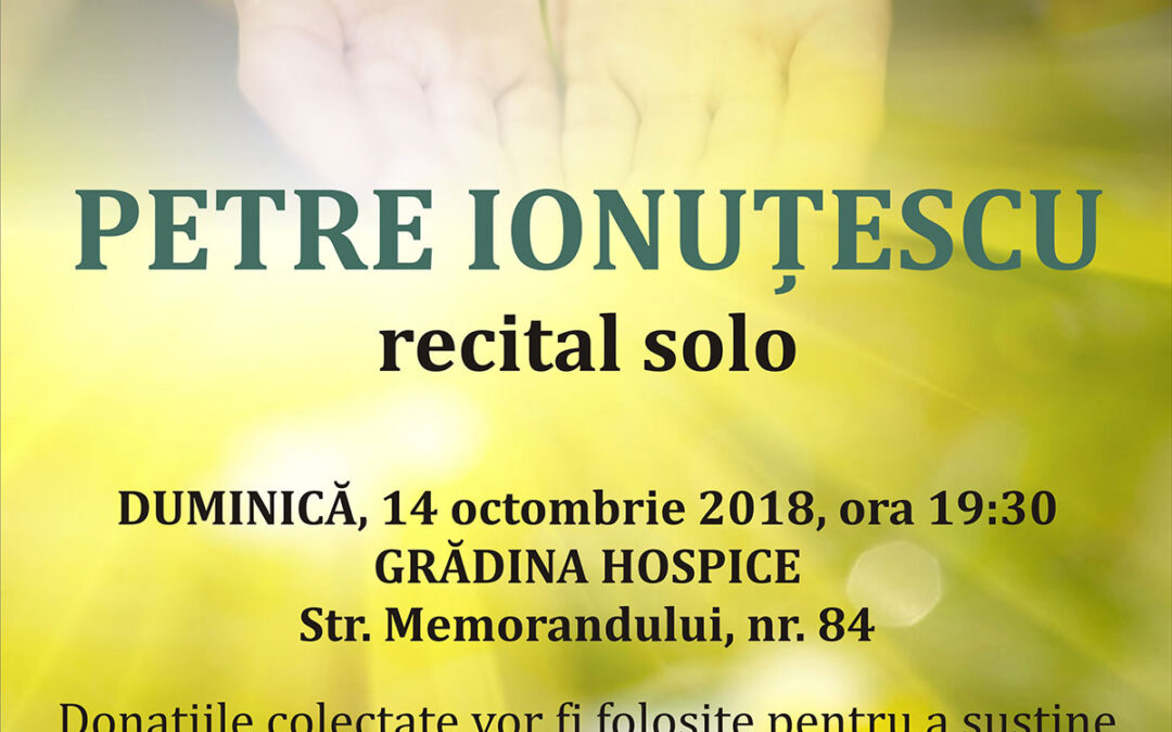 Concert caritabil Petre Ionutescu – octombrie 2018
